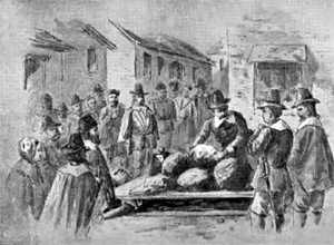 Jedeaosmdesátiletý Giles Corey dopadl z celého Salemu nejhůře. Byl umačkán k smrti.